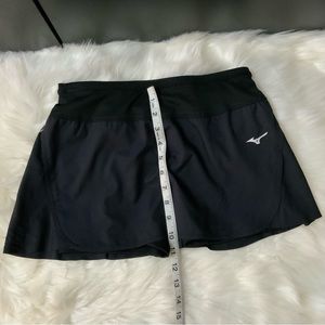 Mizuno Running Skirt with Compression Shorts Black sz XS